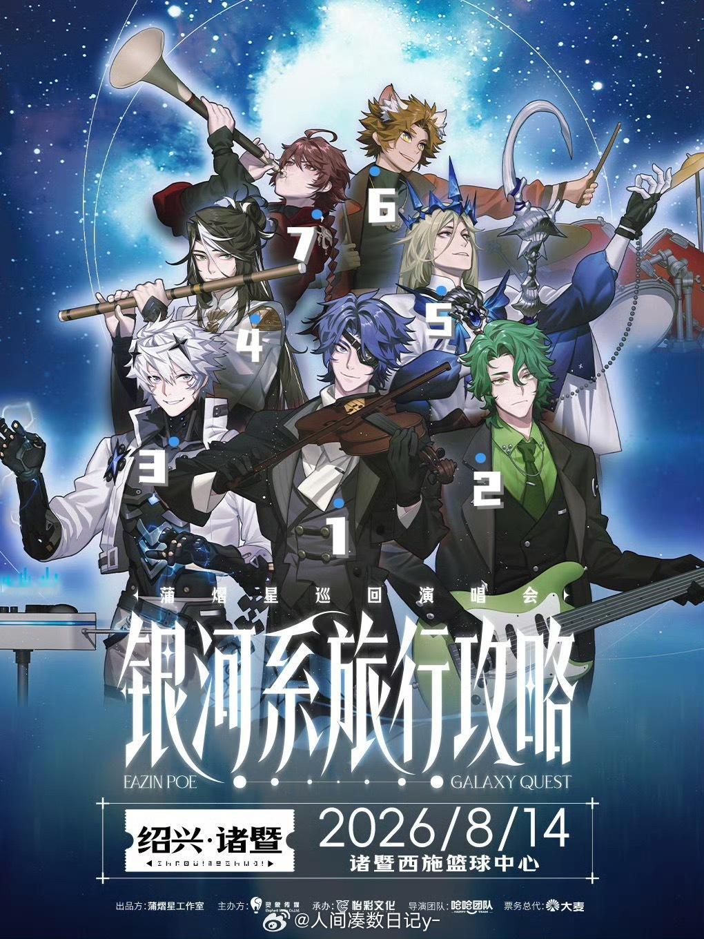 蒲熠星OC出场顺序是按照海报这样来的吗