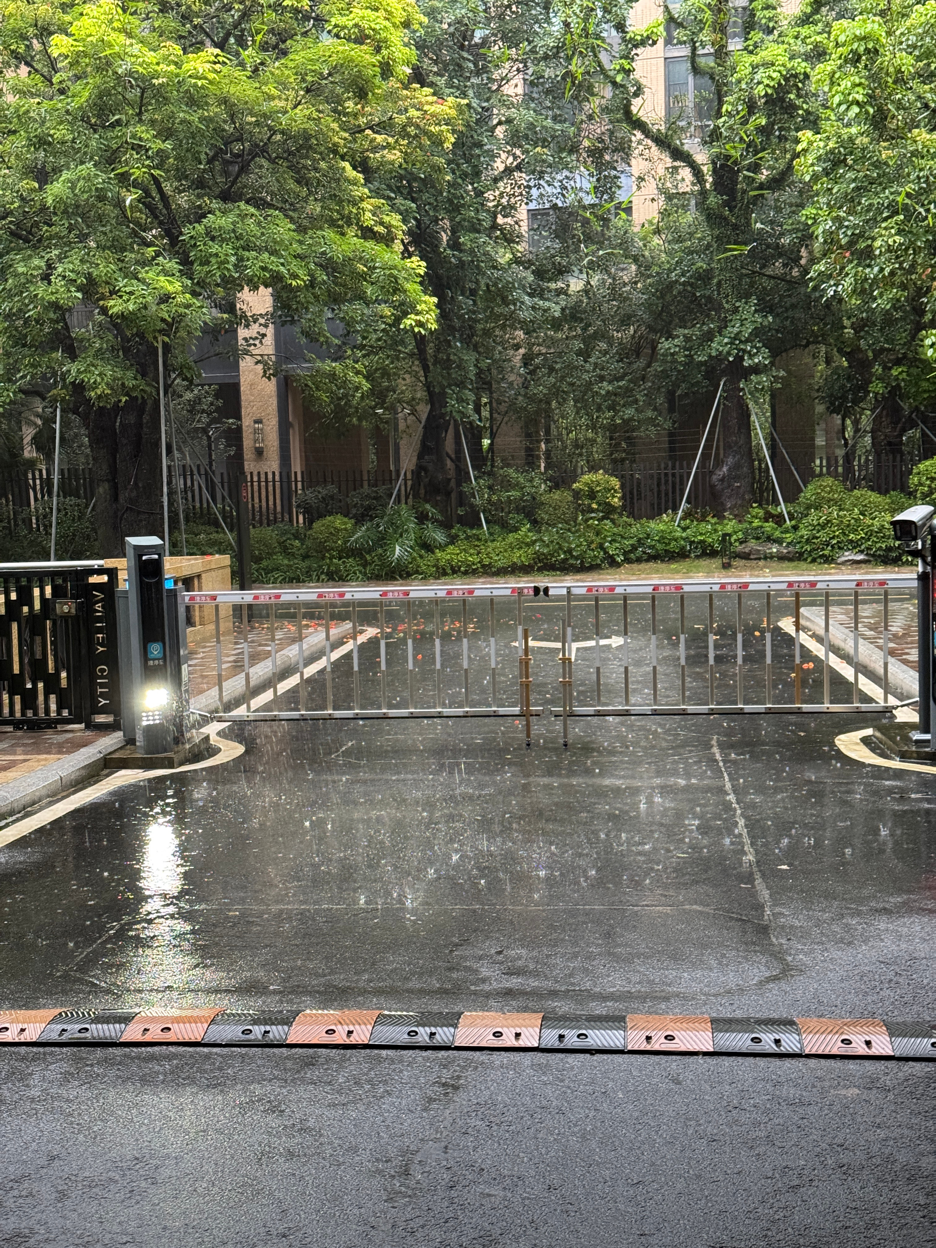 不出意外的话接下来几天工作日下大雨，这个点我都会被困在停车场，谢谢谢谢…… 