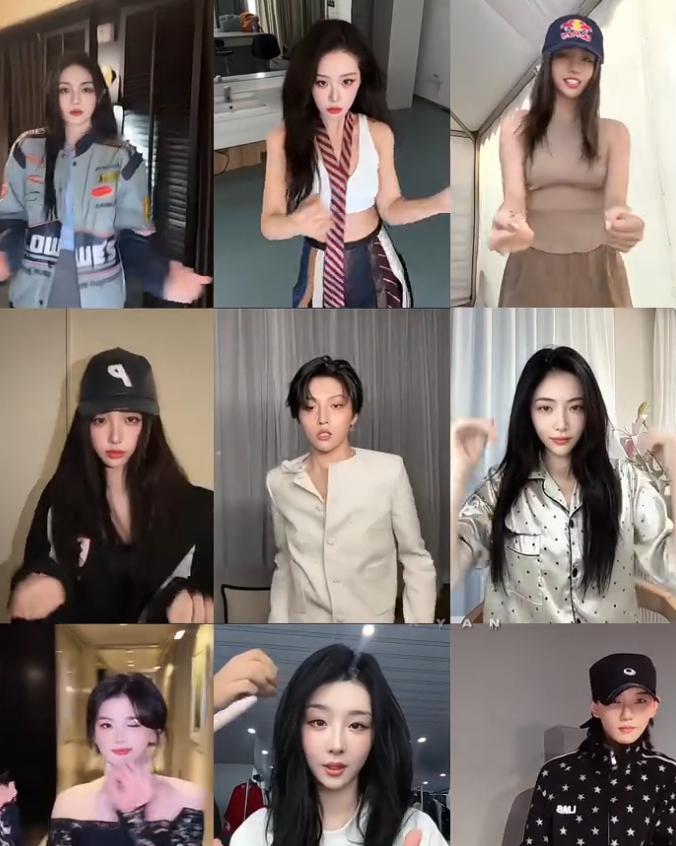 THE9全员跳ggez谁懂这份难得的双向情怀，THE9成员分别录制同一支ggez