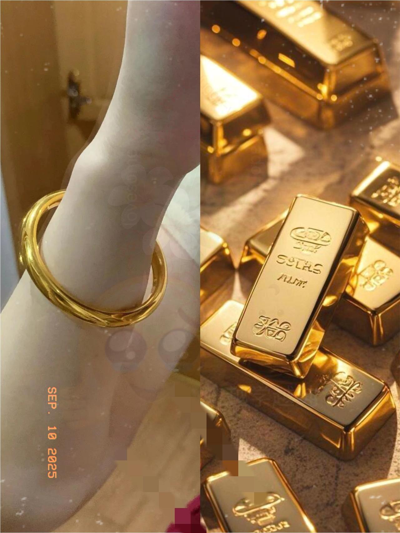 家人们谁懂啊！一觉睡醒，金价彻底“放飞自我”了！就说9月10号，一只88克的金镯