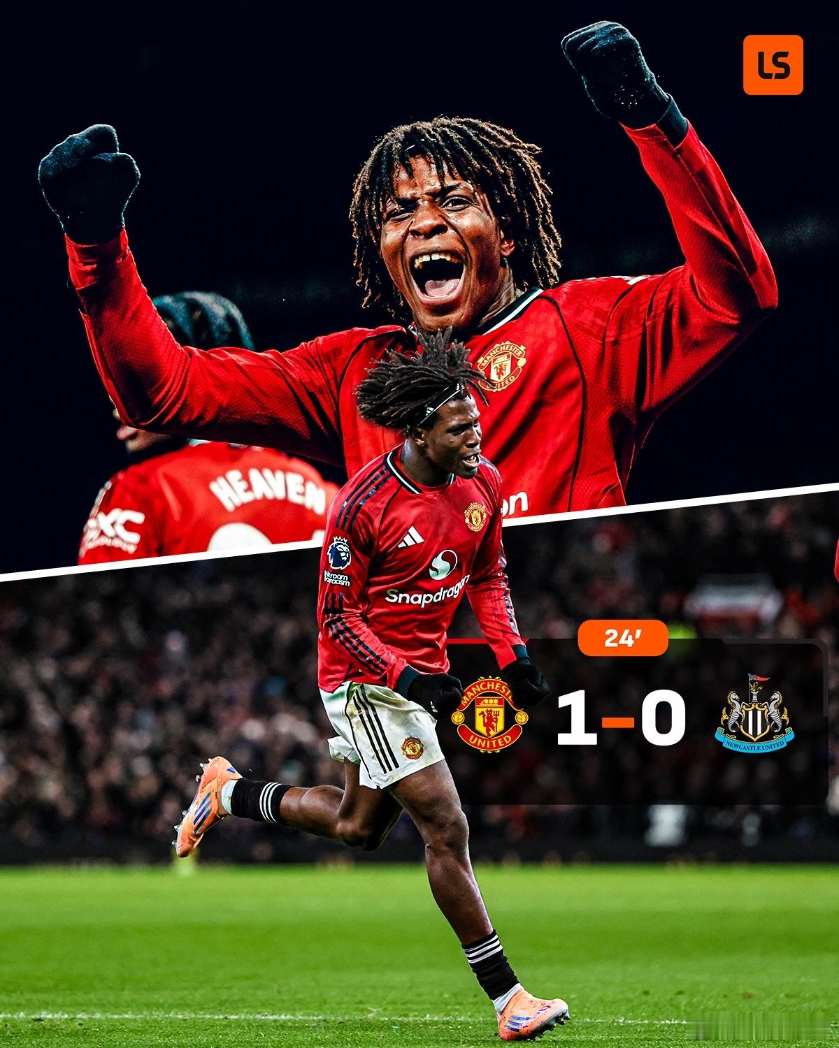 看了下半场，苟着守住了一场胜利！多古打进曼联处子球，恭喜！拉门斯可以说是赛季最佳