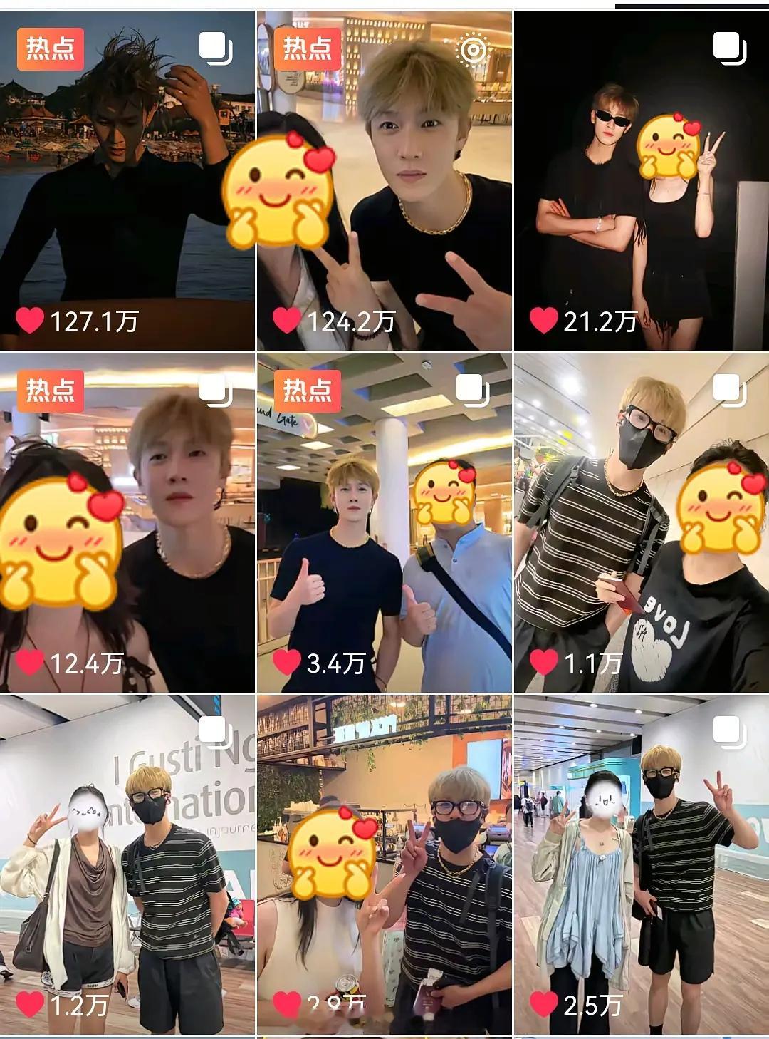 李昀锐下沉热度好大只是旅个游，路人偶遇都能破百万和高赞路人缘真好，大家都喜欢看帅
