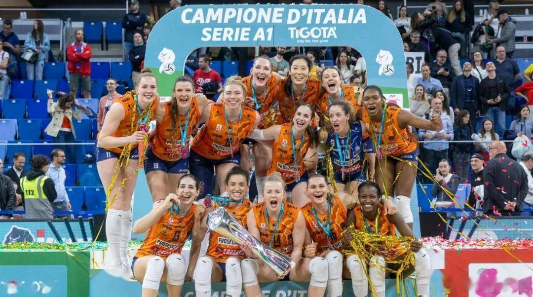 朱婷意甲持续高光朱婷夺生涯第26冠 朱婷意甲全赛季数据出炉：扣球46.4%成功率