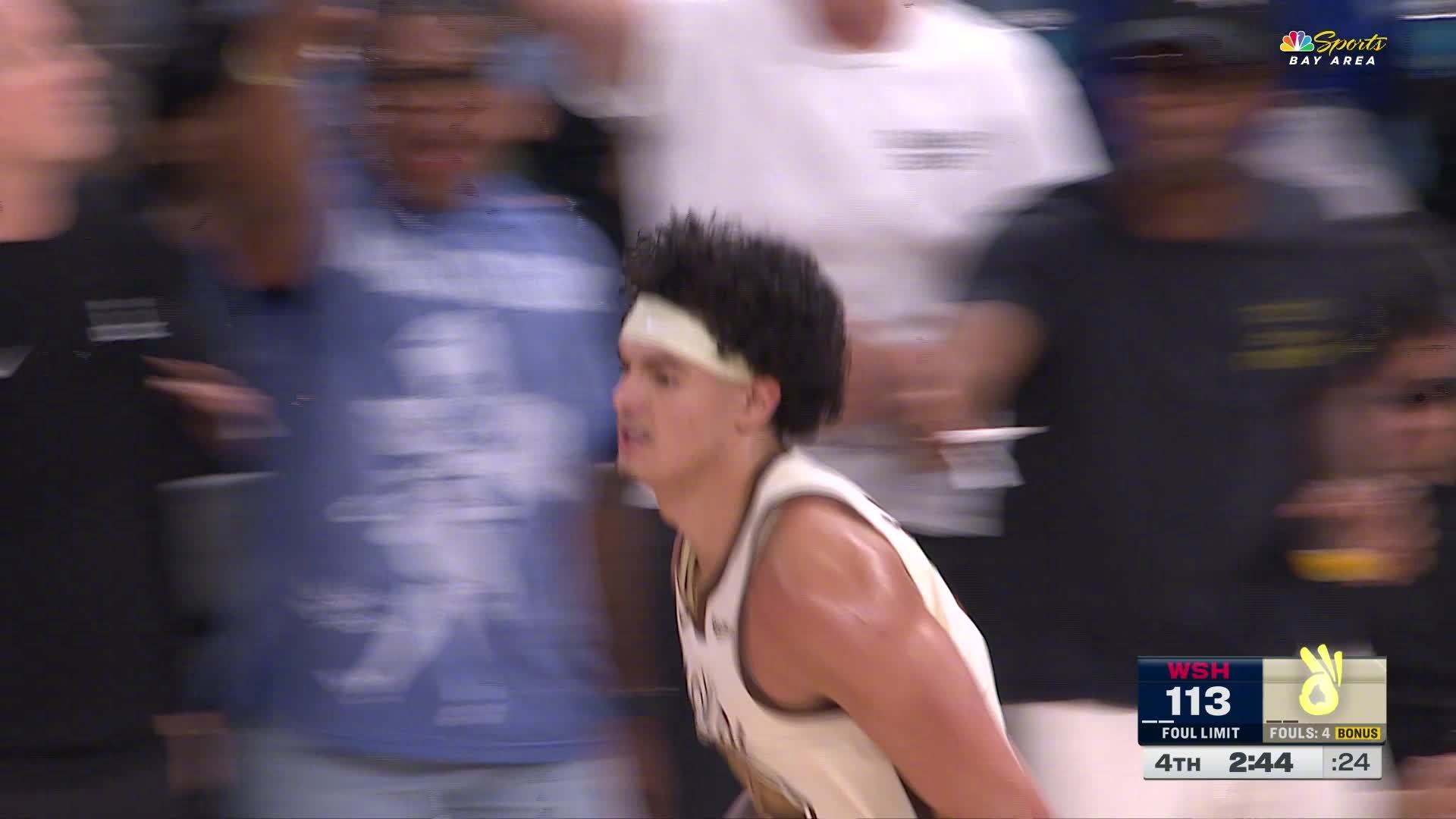 桑托斯底角三分+波奇姆斯基三分！奇才vs勇士