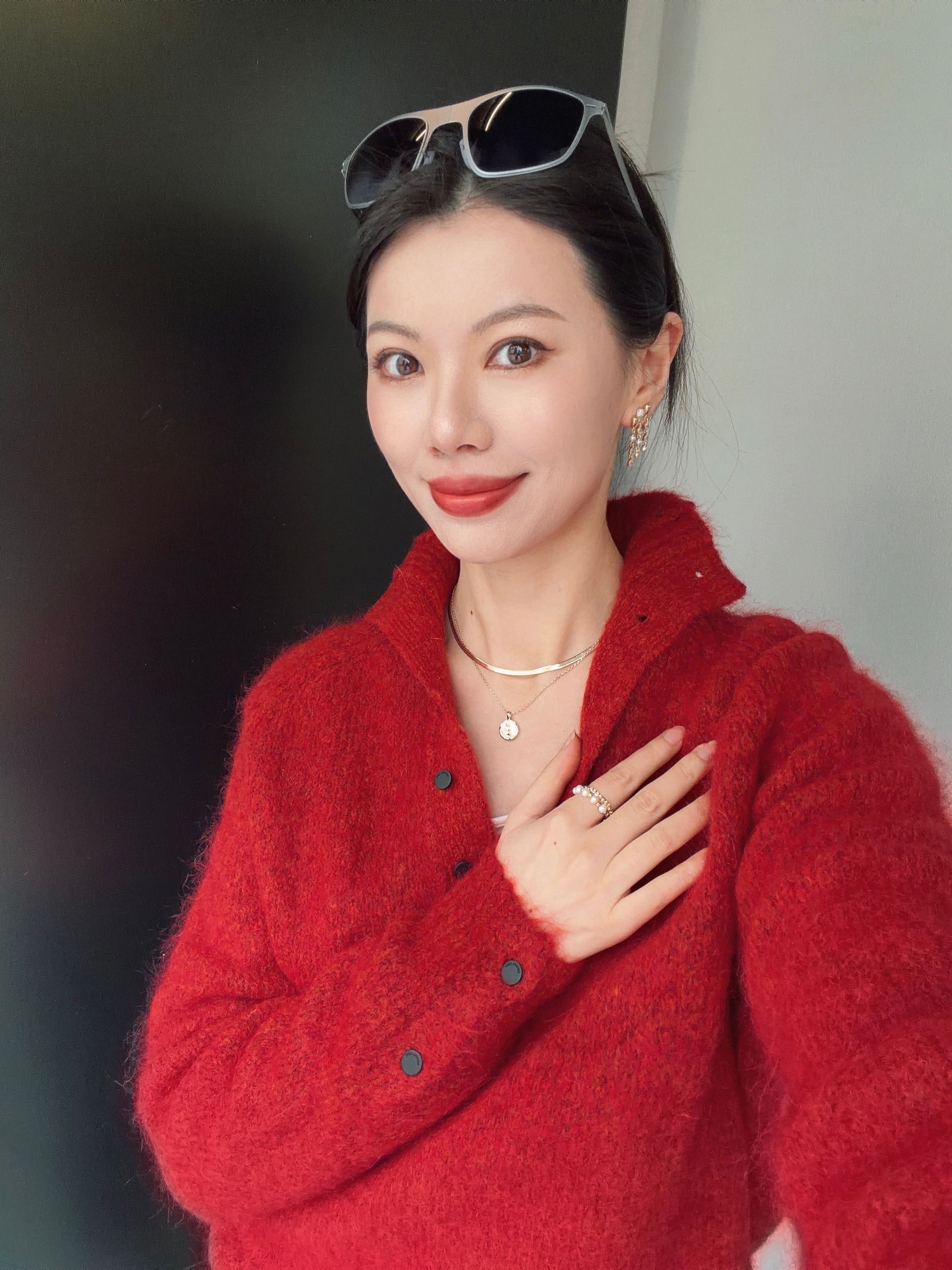 大年初一 福来（这个墨镜太小太轻 今天穿什么