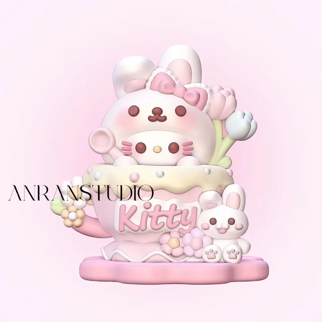 花园系列Kitty花茶杯【3D硅胶模具】