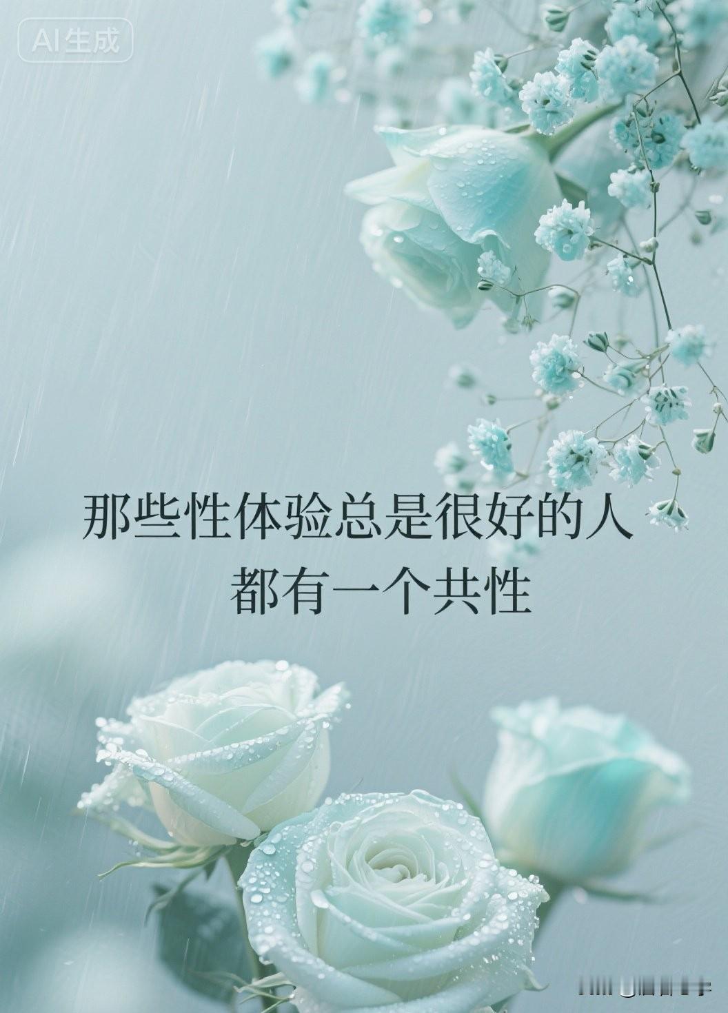 那些性体验总是很好的人，都有一个共性

你有没有想过一个问题：为什么有些人，在亲
