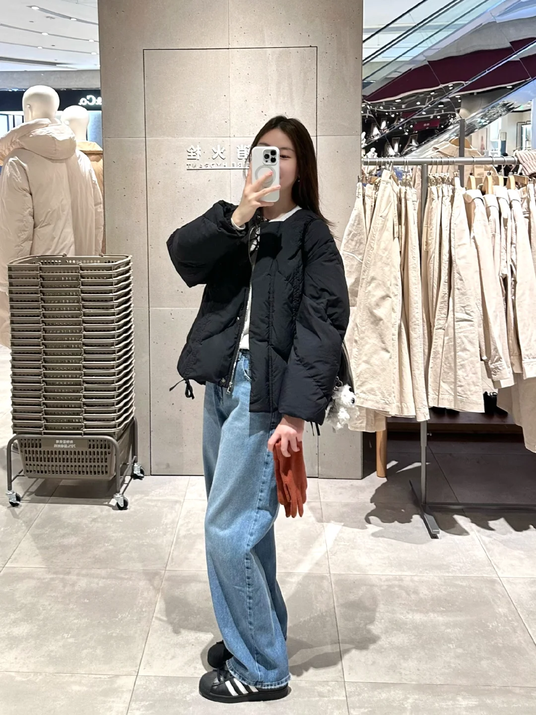 周末跑去muji买了手套🧤
