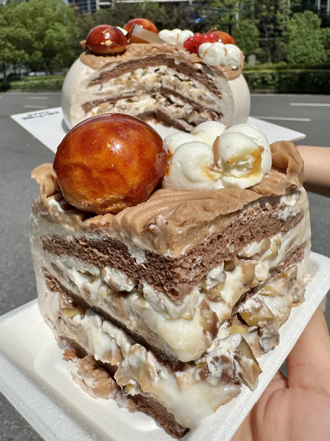 个人认为…杭州最伟大的栗子蛋糕🥹🥹