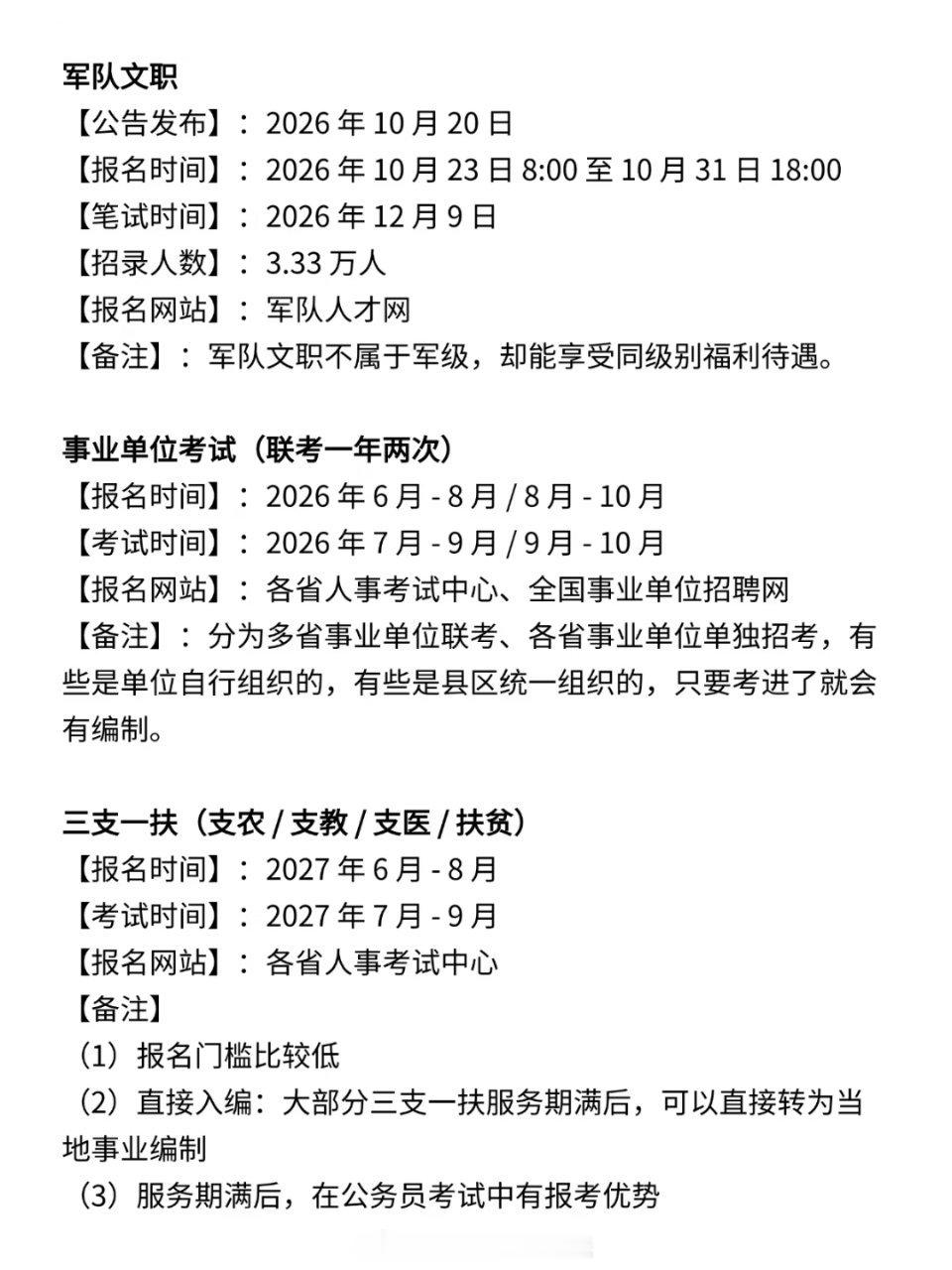 六月过后可以准备的考试 