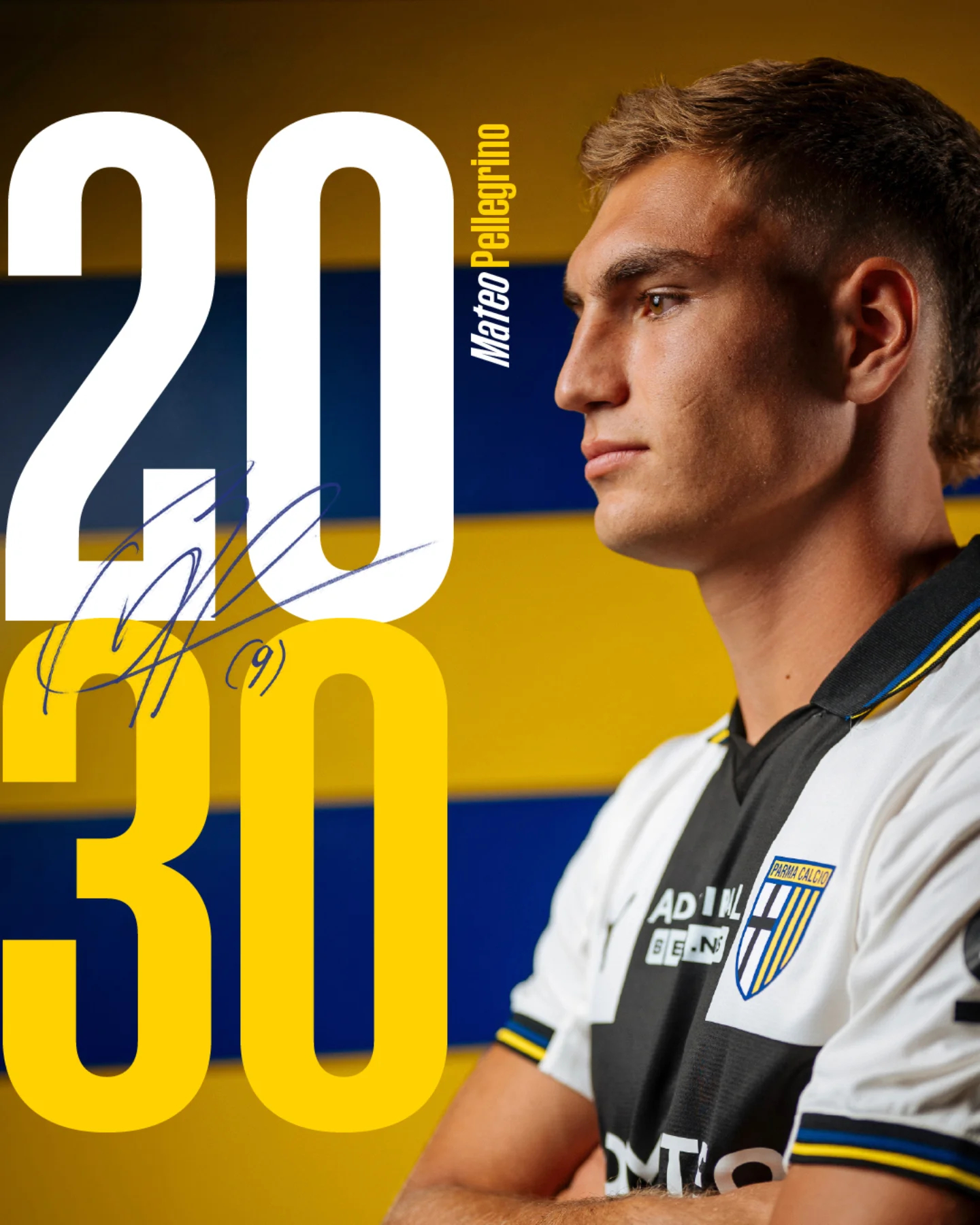 【官宣】 意甲 帕尔马俱乐部官方宣布：正式与前锋佩莱格里诺🇦🇷续约至2030