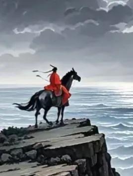 方圆天地，为头条联友对联：
观沧海惊祷拍岸，
奔古道骏马扬鞭。