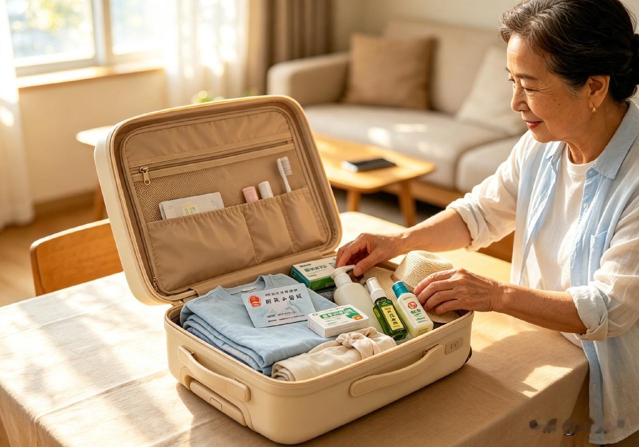 早晨一起床，我就开始收拾旅游要带的东西，衣服、洗漱具好歹一丐萝就是一大书包。
