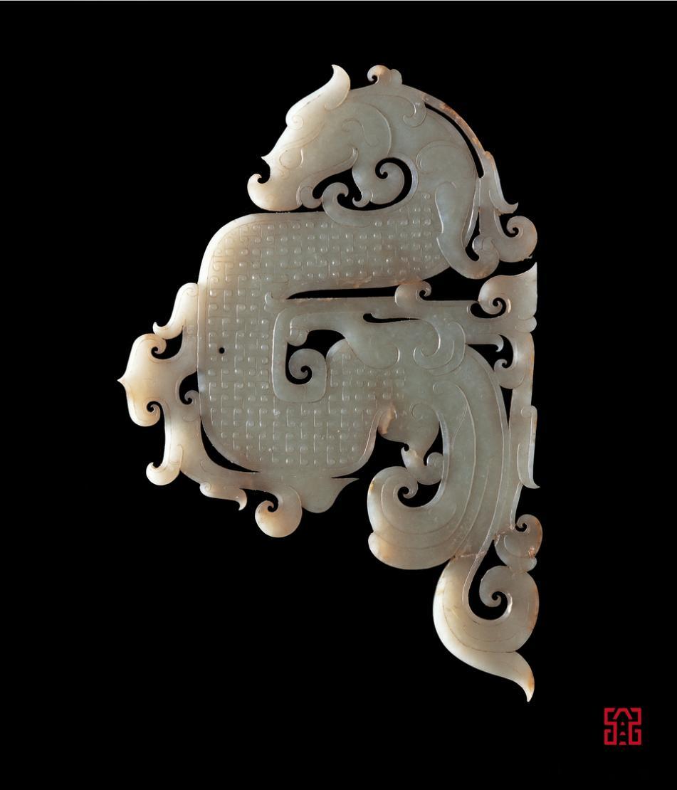 #小猿看文物# #国潮正当红#【龙形玉佩】（西汉）长18、宽11.9厘米徐州狮子