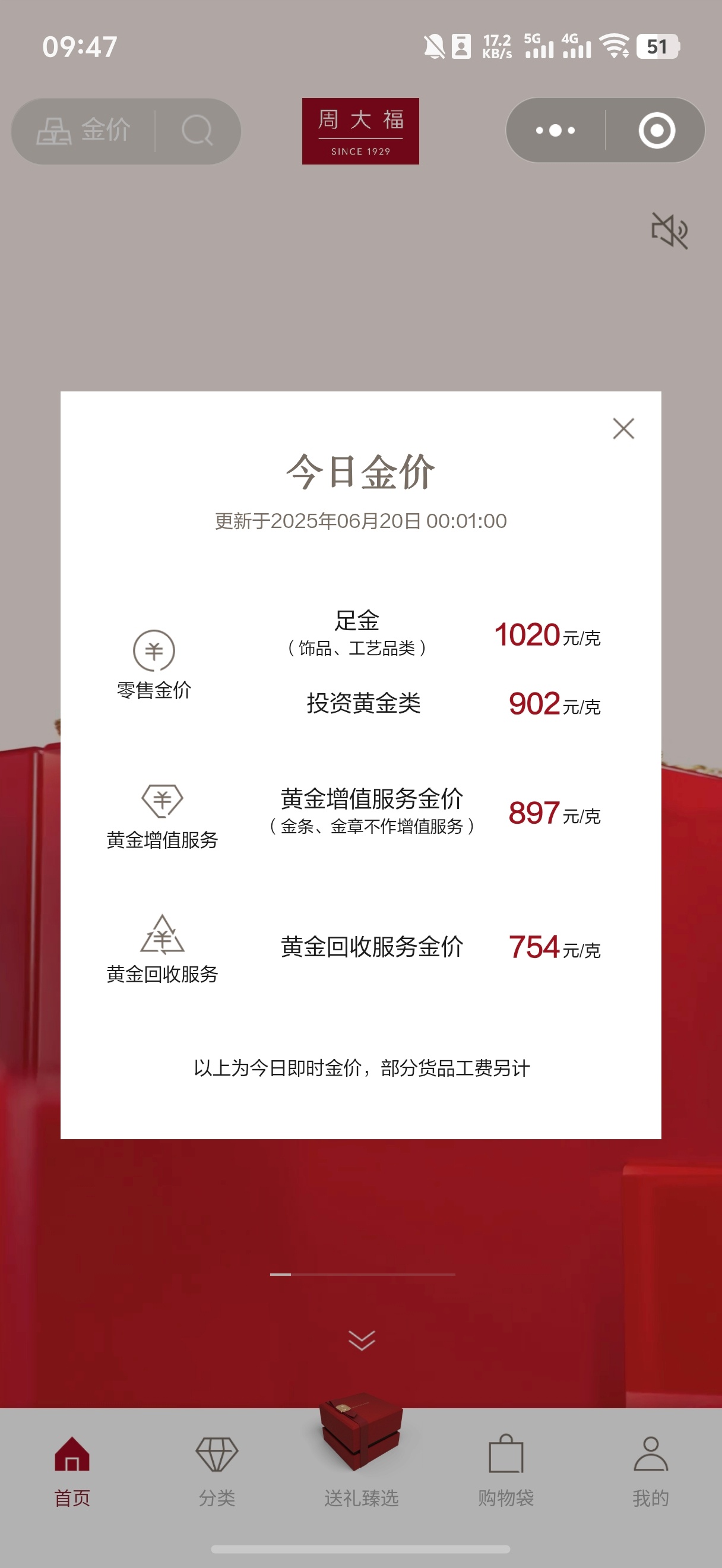 黄金给所有人都上了一课 但……饰品金价还是没回落，1020元/g，依旧挺高。[允