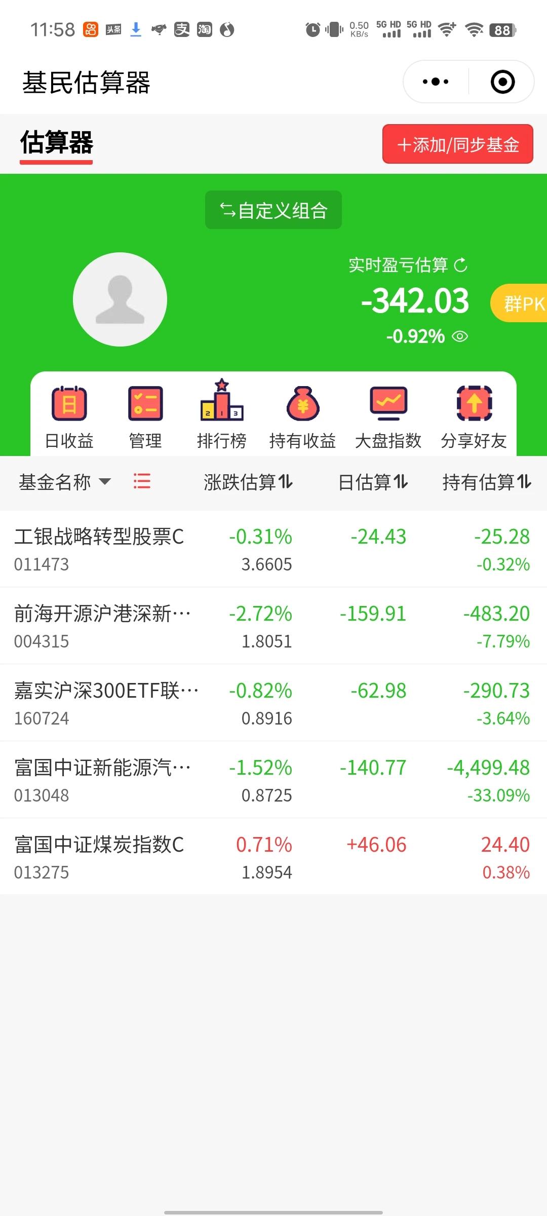 今天新能源和半导体双双大跌，今晚又得吃面了。真想把新能源清仓了，这么低位了，还不