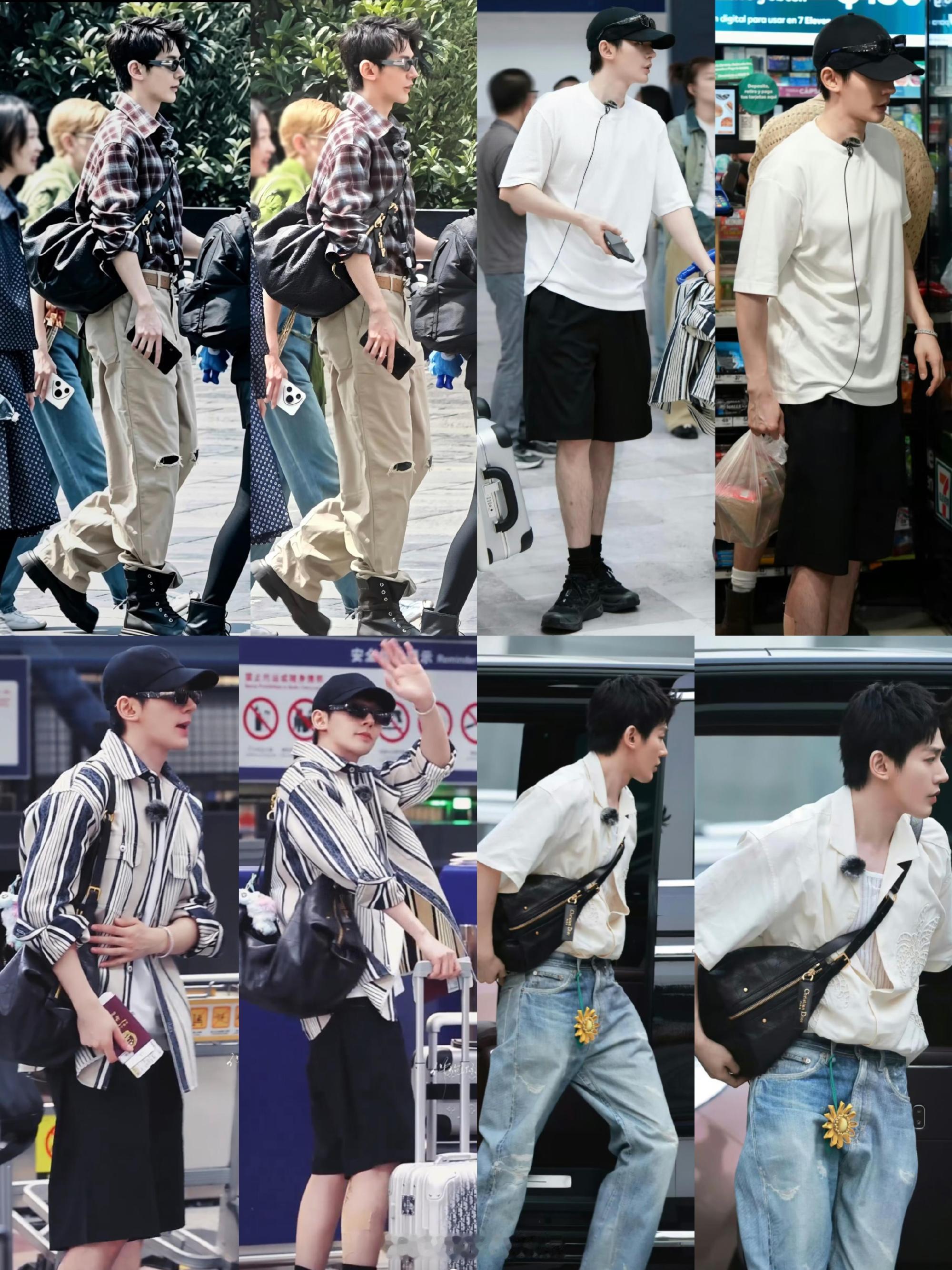 邓为花少私服封神！复古港风、清爽少年、街头潮男风格随心切换，格纹配马丁靴复古感拉