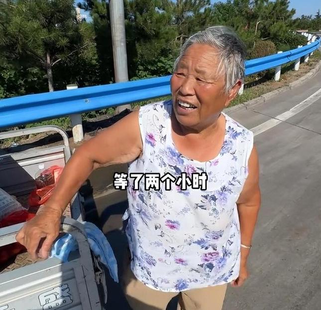 泪目了！河南，男子开车路过高速路口，看见一个头发花白的奶奶在太阳底下拦车，男子上