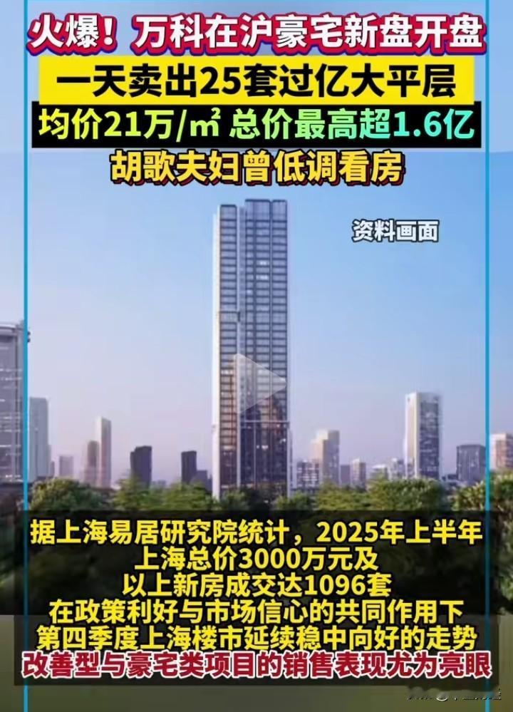 【越高越贵！】21万元/每平方，万科在上海的项目一天就卖了25套！这样的数据真实