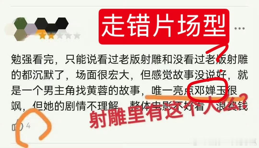 走错片场型、梦里鉴分型、品类错乱型……不用买票看过就能评分也是有点可笑的 