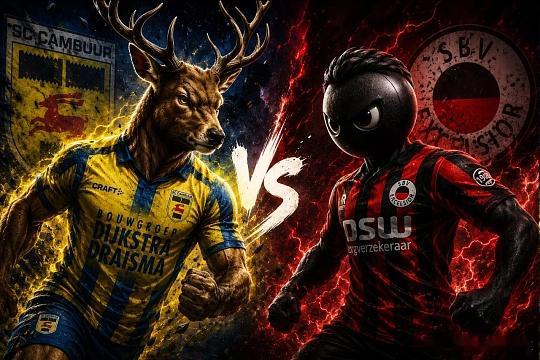 005   荷甲   坎布尔 vs SBV精英方向；主胜比分；2-1  2-0 