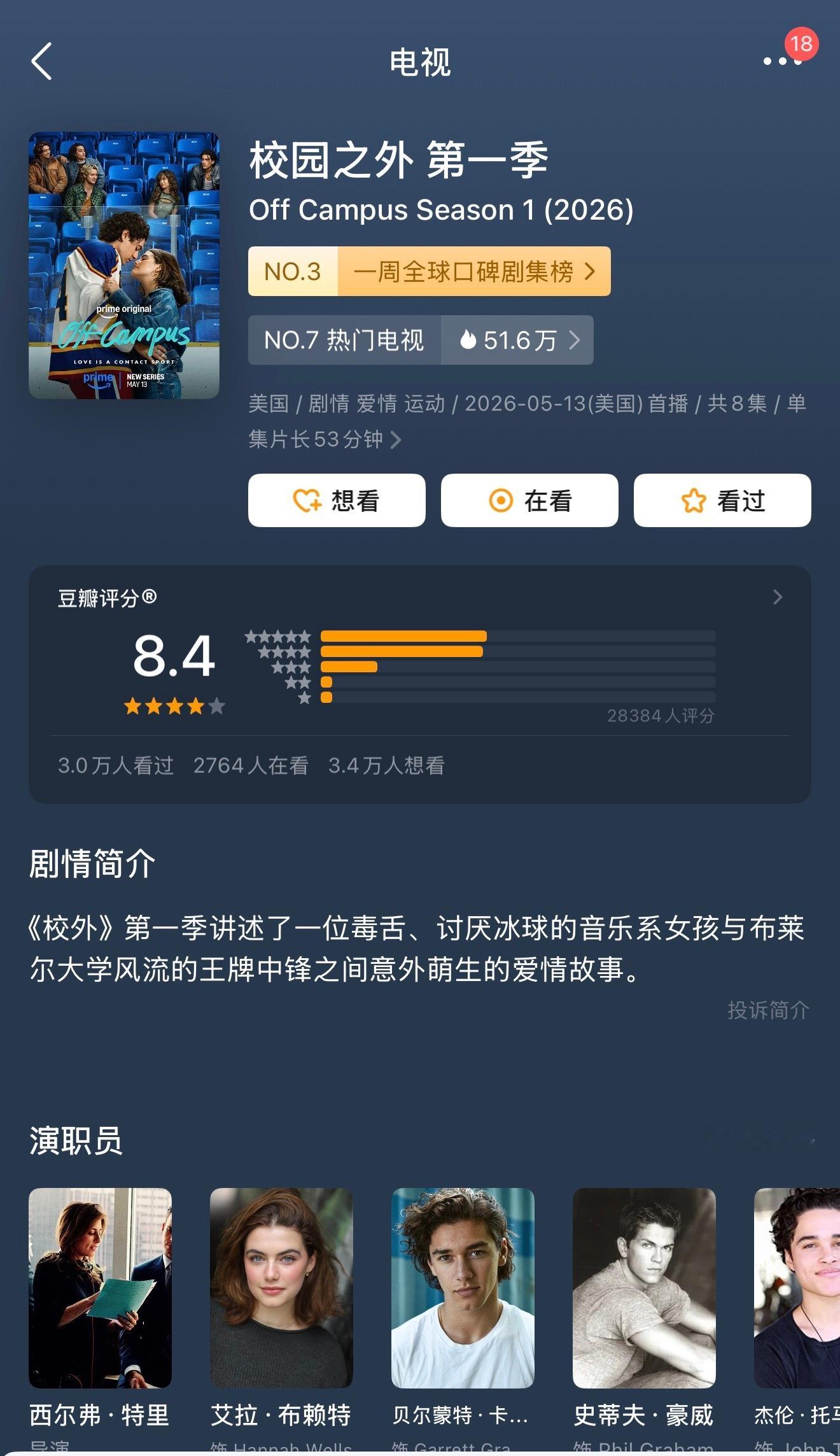 天啊校园之外就是很老套的剧情！但是我看到第三集以后就是停不下来边看边微笑你们谁看