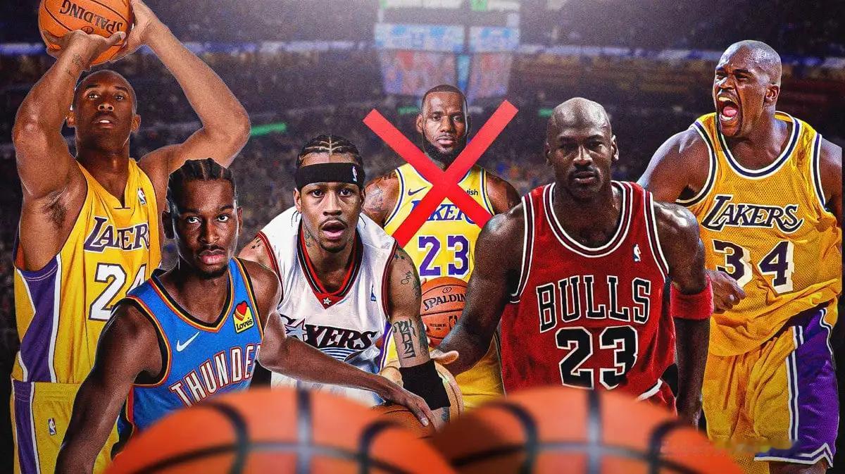 雷霆头号巨星亚历山大被问到，谁是他心目中的历史首发五人组球员。他竟然排除了詹姆斯