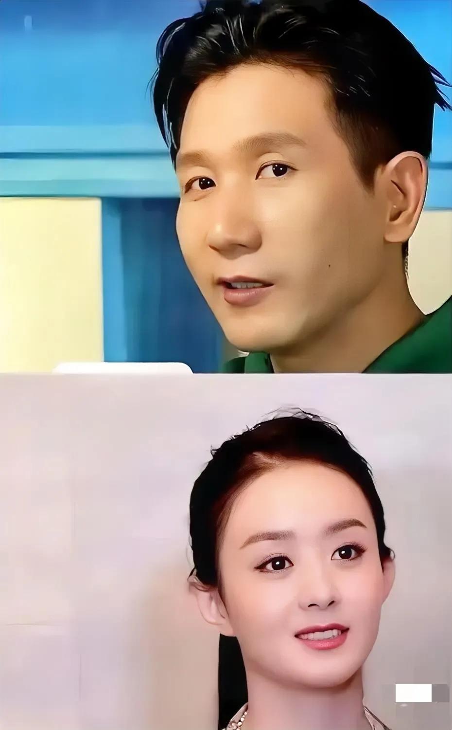 有人说，赵丽颖，赵德胤两个人真有夫妻相，连耳朵都一样。什么眼神，明明是一个天上的