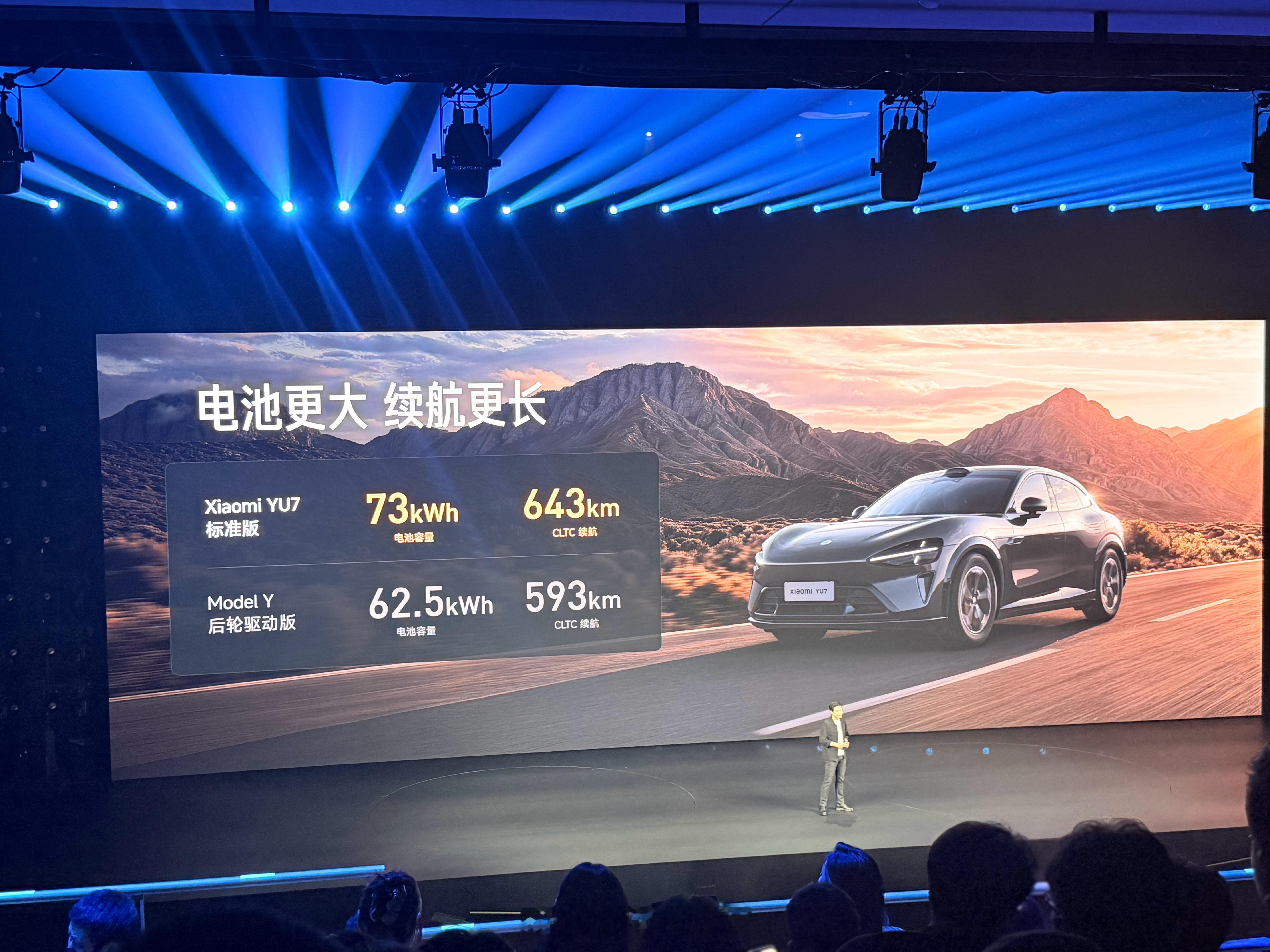 小米YU7 小米真标准版来了零百加速5.90s，最大马力320PS，最高时速22
