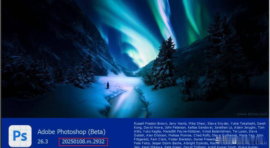 Adobe Photoshop (Beta) 26.3 m 2932已更新，AC