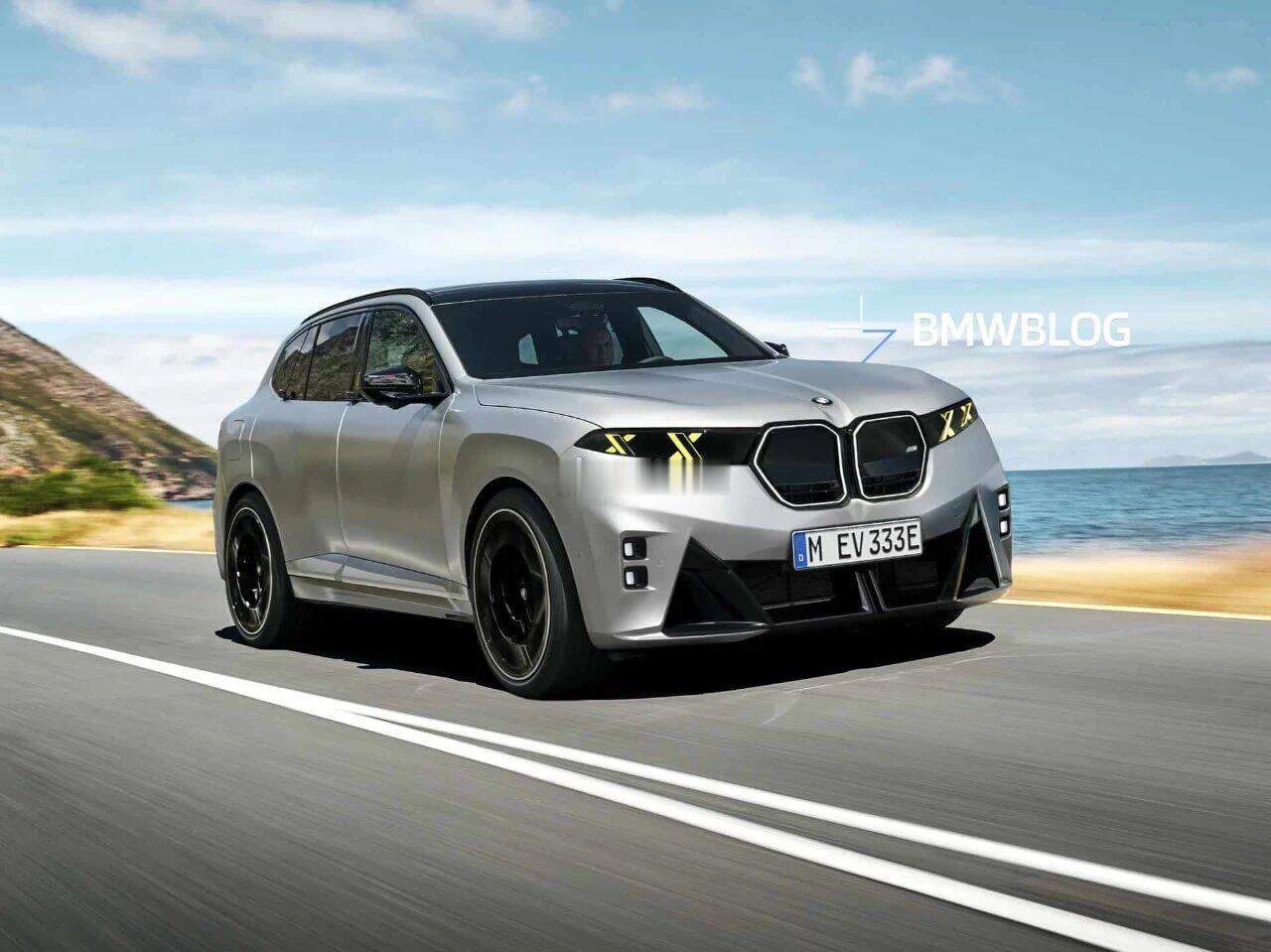 超900匹马力？纯电动宝马X5 M渲染图曝光。宝马x5m