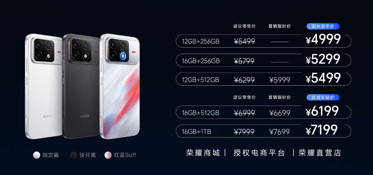 年度电竞旗舰机，荣耀WIN2正式登场！国补到手4999元起

荣耀WIN电竞宇宙