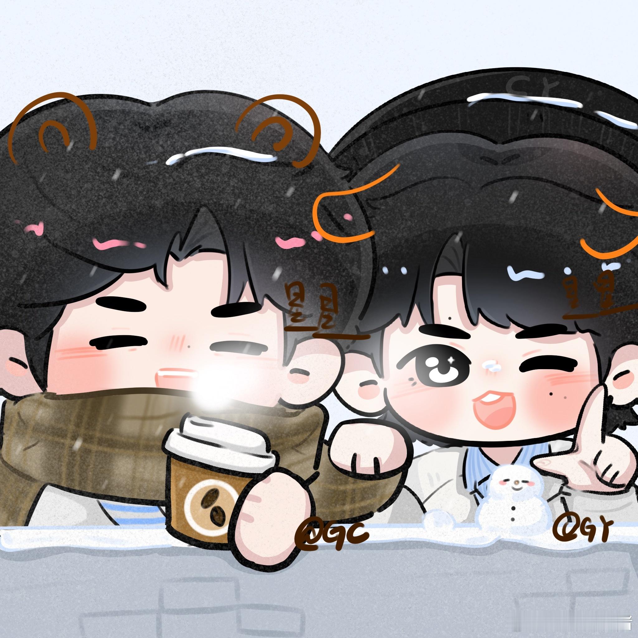 喜人奇妙夜 ❄️嗨皮高高day 下雪了❄️高越可以舔一口尝尝。