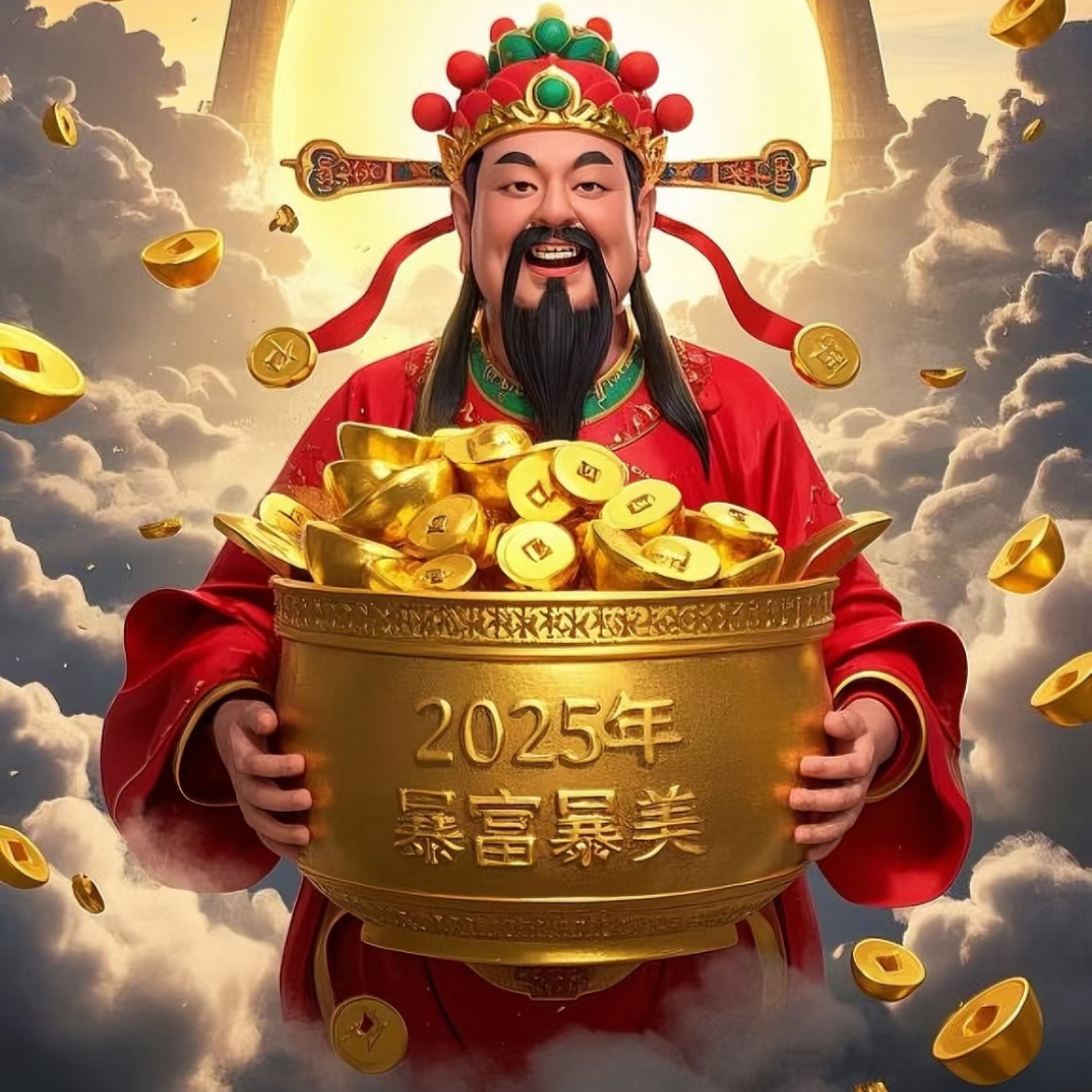 点赞这个财神爷，今年你将会招财进宝财源好运滚滚来！ 