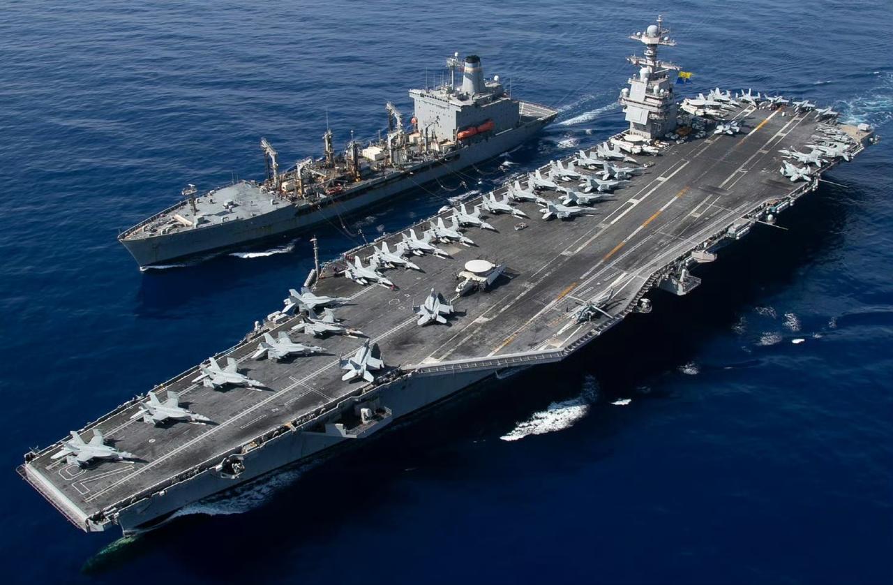 目前，美国正派遣其最大的航空母舰“杰拉尔德·R·福特”号前往中东，该航母可搭载 