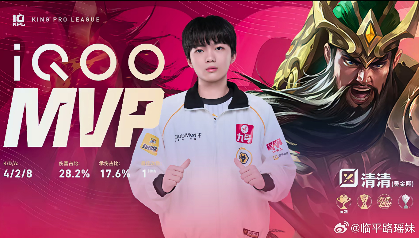 KPL  清清关羽完美绕后，助力狼队拿下关键胜利！💪清清关羽完美绕后狼队战胜W