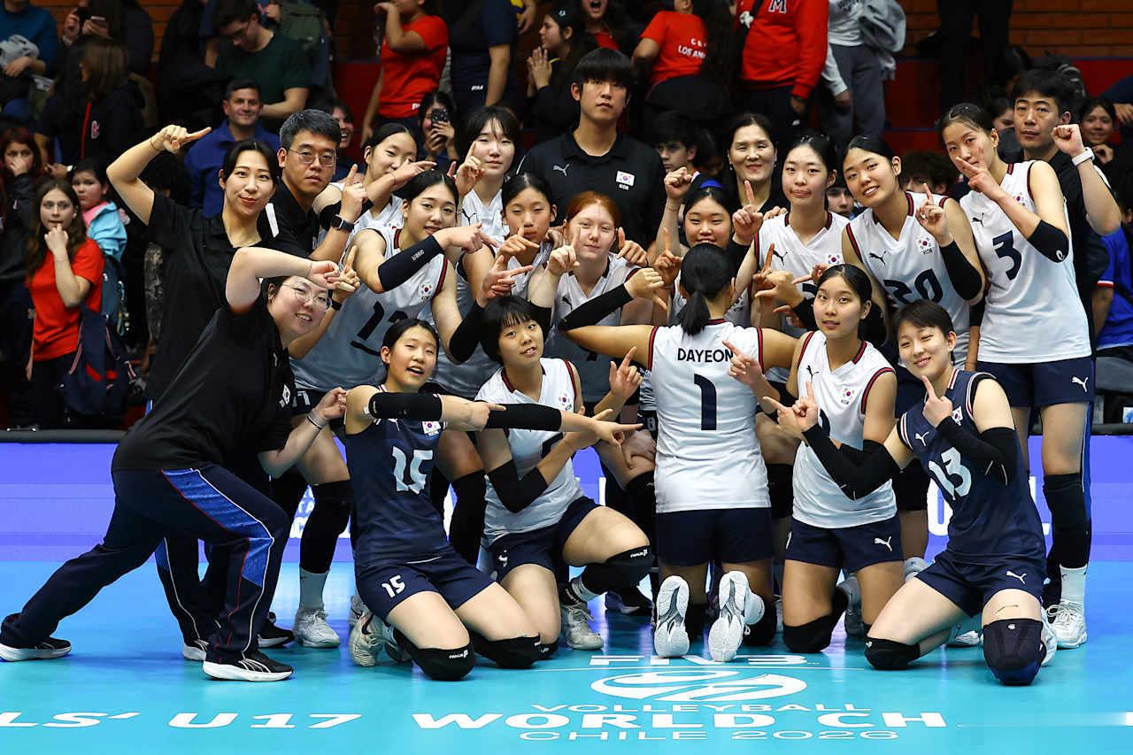 国际排坛动态韩国女排2026女排U17世锦赛小组赛：韩国队3-1（25-10/2