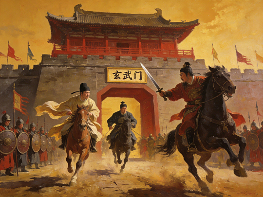 玄武门之变有多恐怖封建皇权之下最刺骨的残酷，莫过于手足相残，天未破晓的玄武门早已