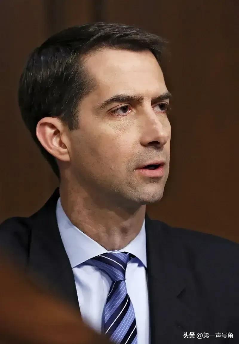 被我方制裁的共和党籍参议员汤姆·科顿今天（北京时间3月28日）叫嚣道：“中国和伊