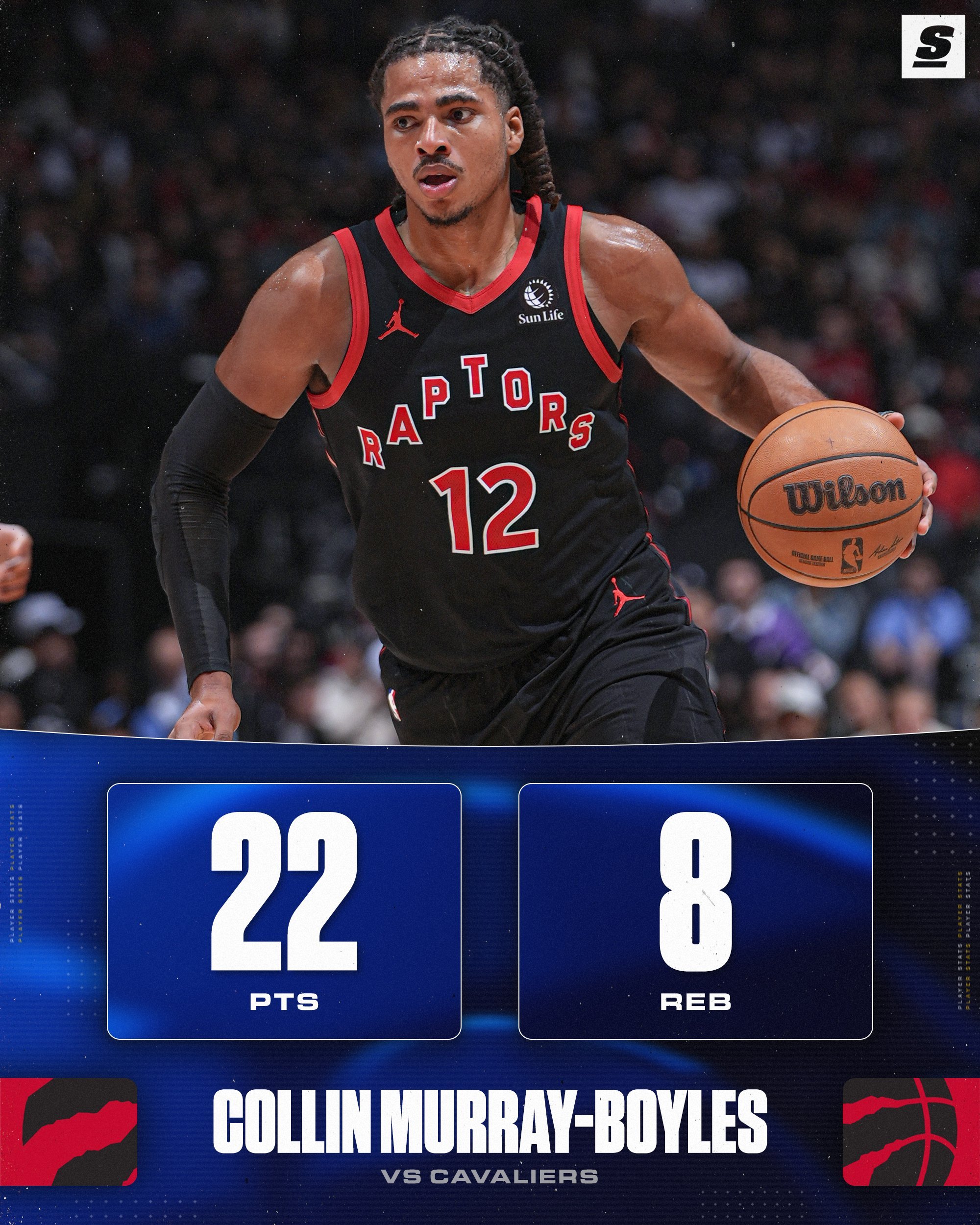 巴特尔赛季初打骑士那次，单场7中7，三分6中6炸了20分。今天猛龙末节掏出巴特尔