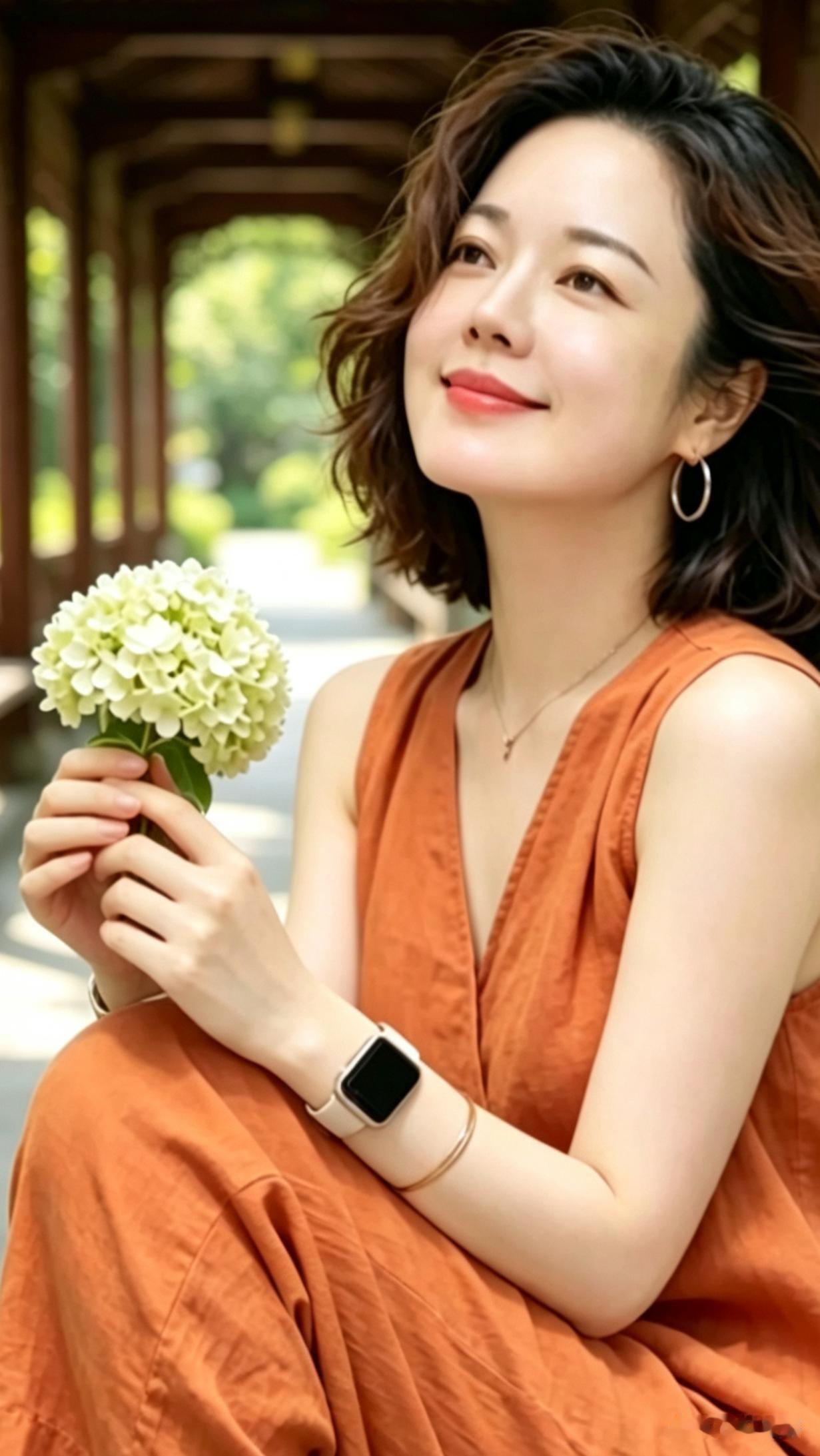 捧着这簇绣球花忽然想开了，往后不讨好任何人，好好疼自己才是头等大事！