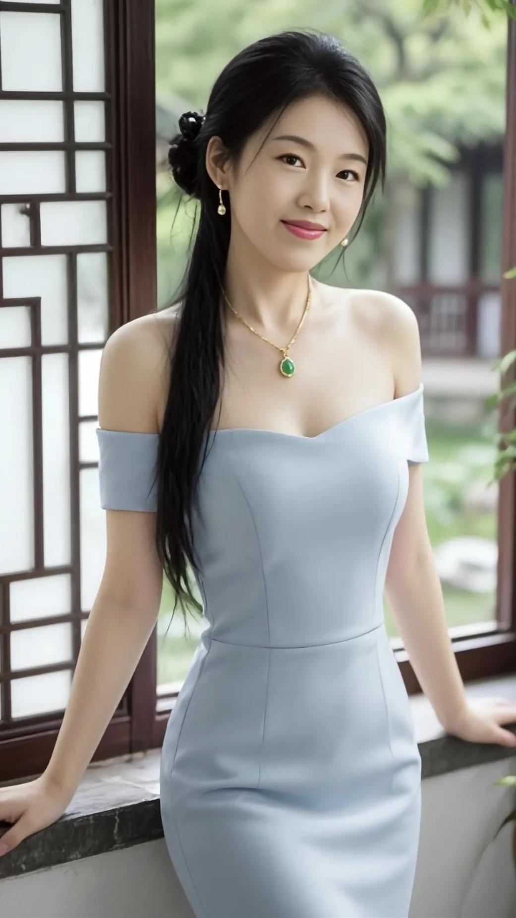 庄重矜持，大方可爱。尽显大家闺秀优雅气质。