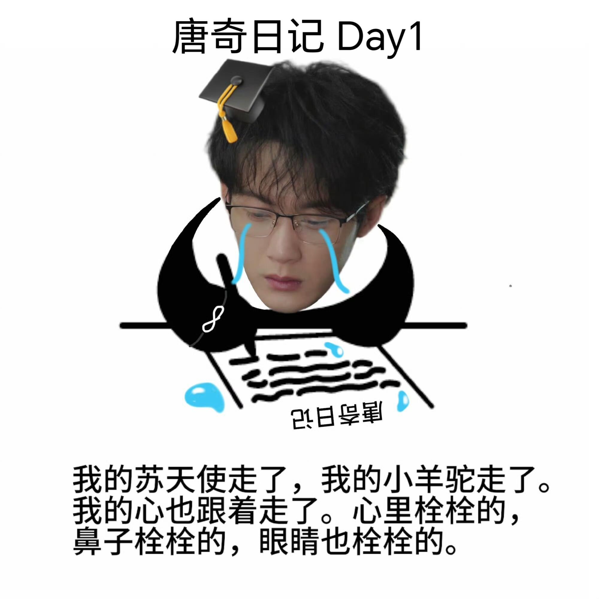 我要被官方发的《唐奇日记》笑死哈哈哈完美诠释唐奇博士曲折的心路历程那咋了 代入唐