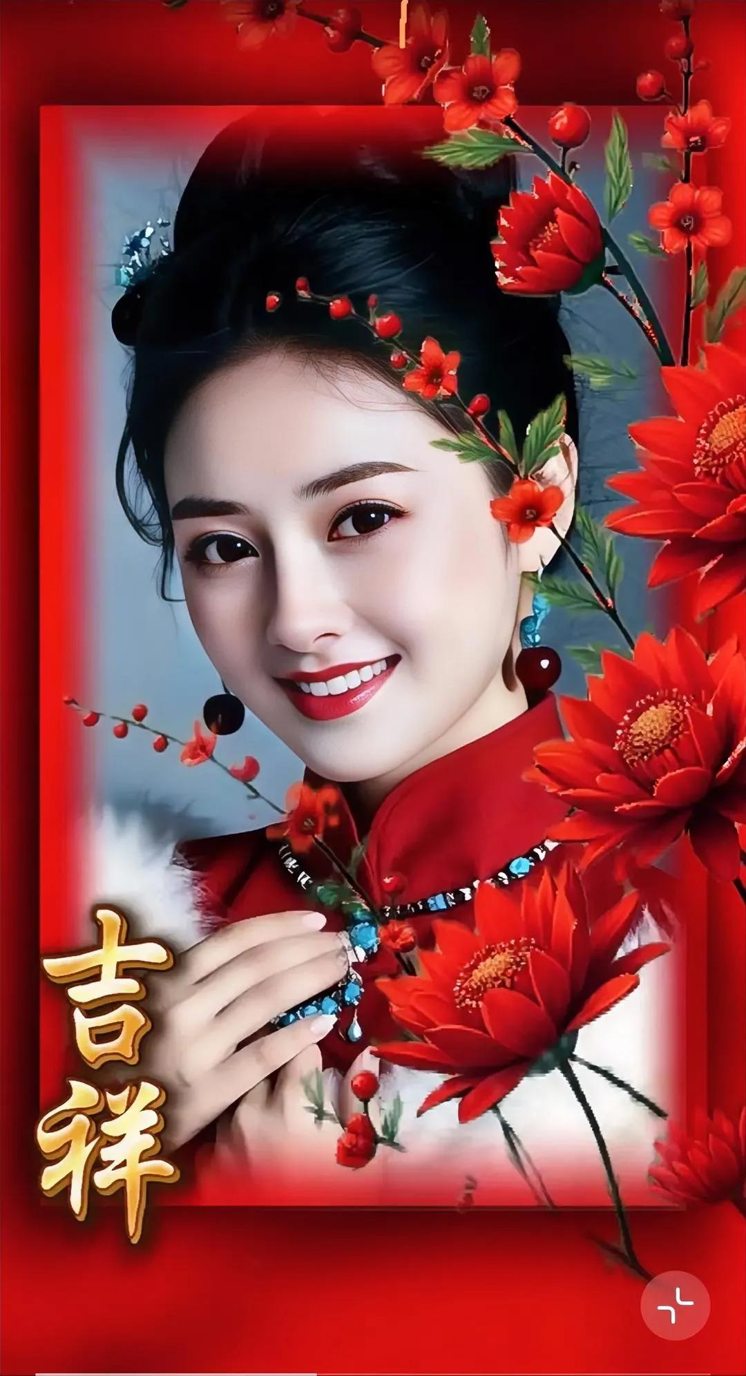 喜庆吉祥，新年快乐！喜庆！喜庆！ 新春福姿 喜庆好看。