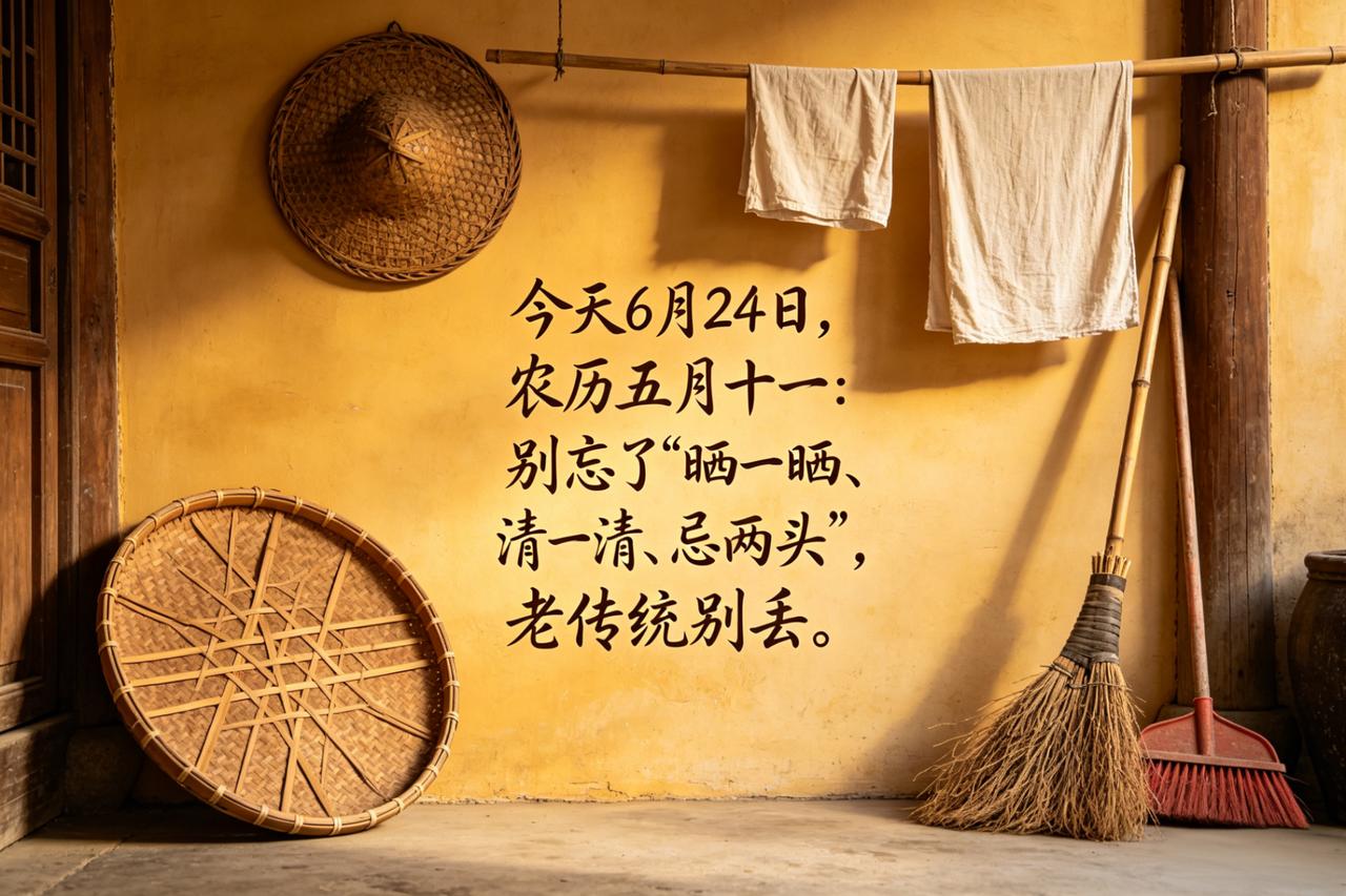 【今天6月25日｜农历五月十一：端午劲儿早过了吧？今天别懒，干两件"土事"比转发