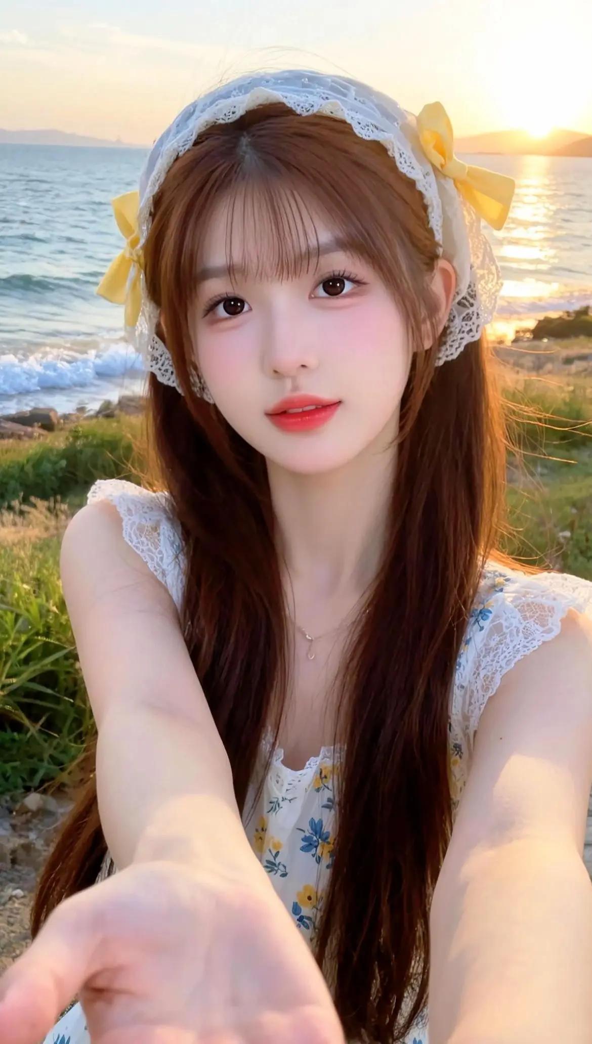 如果没有他你还爱我吗AI海滨清冷自拍