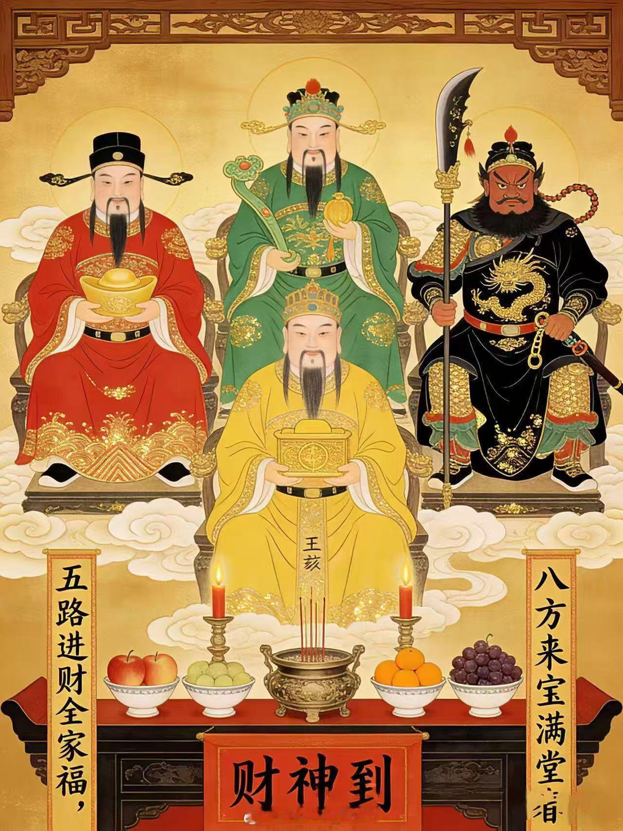 迎财神 年初五起床第一件事！就是迎财神！祝大家马年发发发发发 