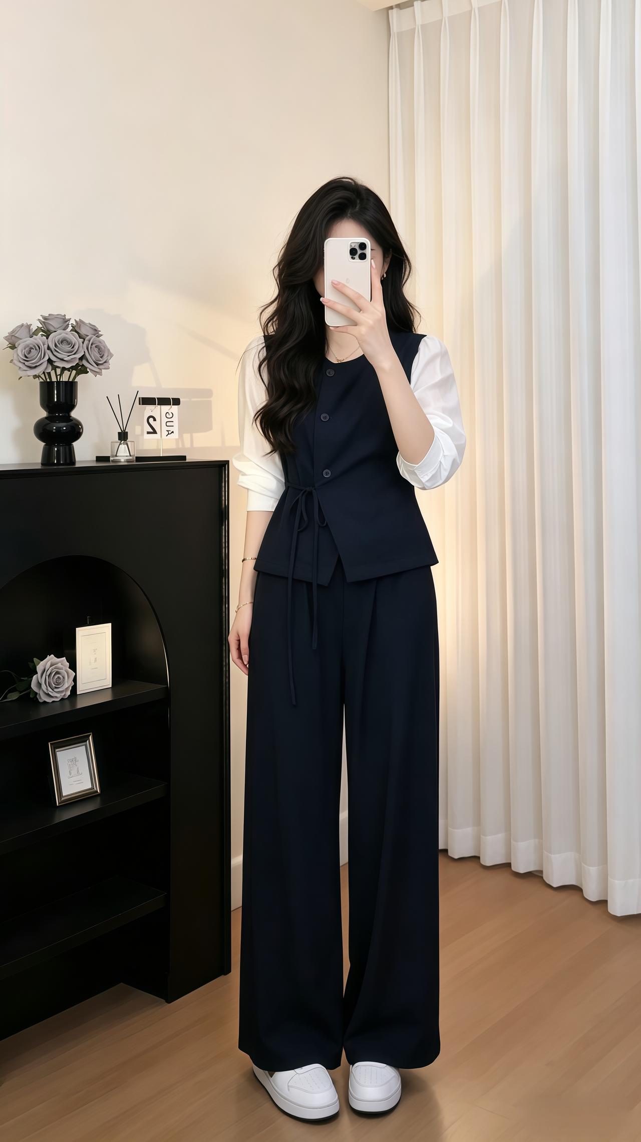 穿搭 韩系温柔风套装 时尚套装 今天穿什么高级感穿搭