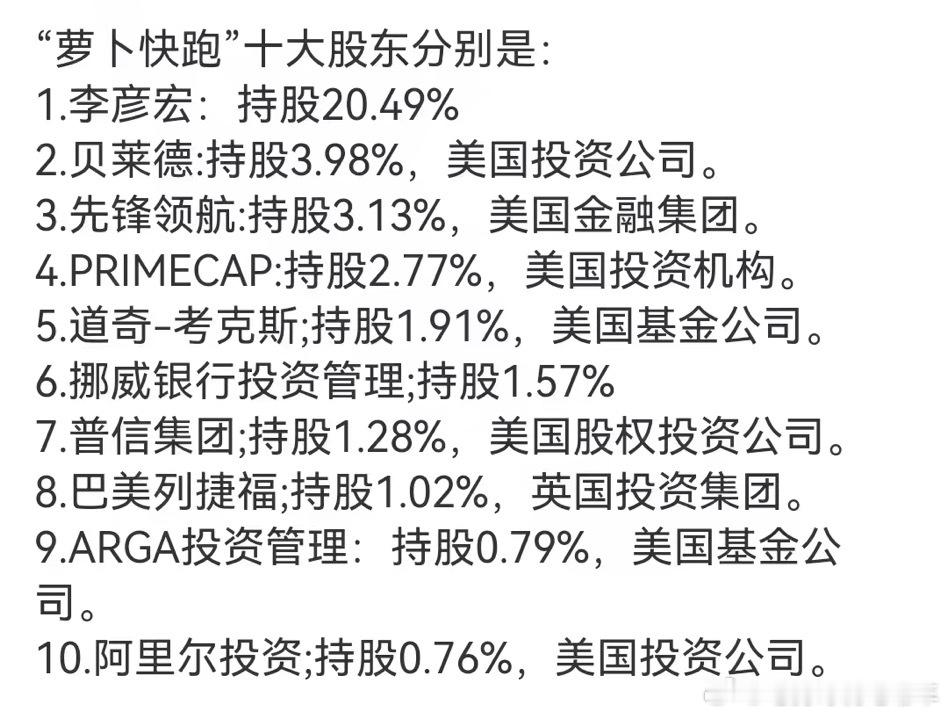 网传萝卜快跑10 大股东，除了李彦宏是第一股东外，其他的都是国外资本。这是真的吗