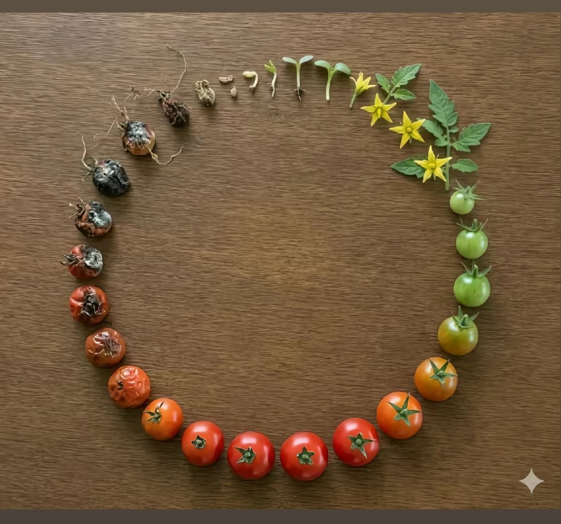 万物皆有其时。从萌芽到盛放，从成熟到归尘。生命不是一个终点，而是一个圆。接纳每一